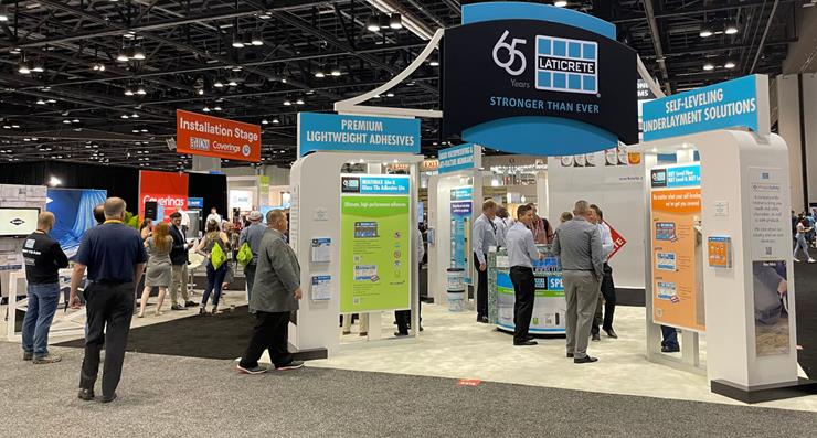 LATICRETE product information booth