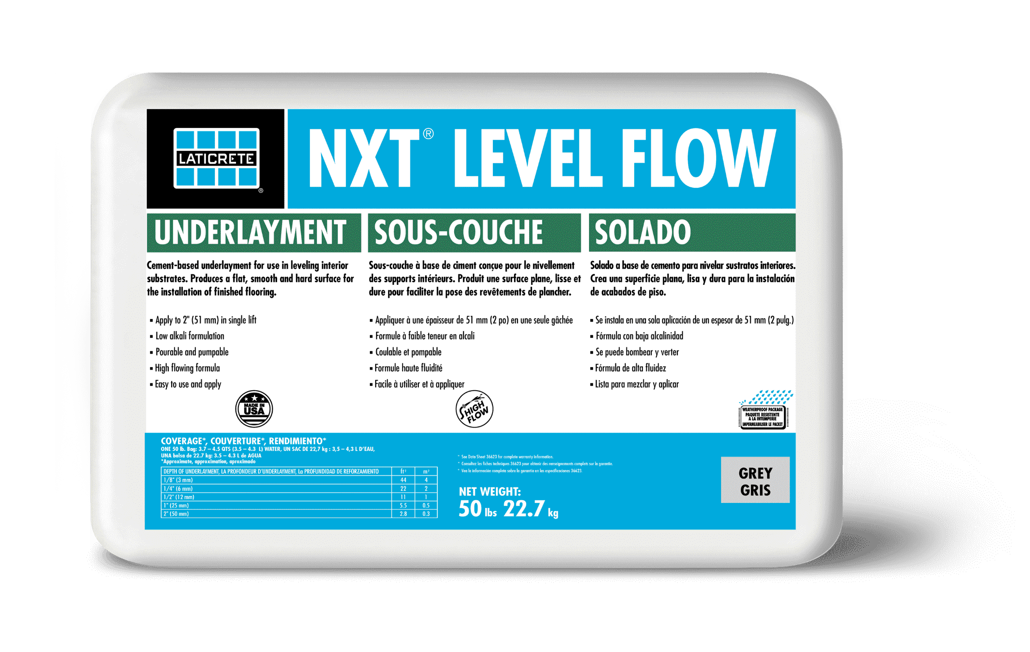 NXT Level Flow self leveling underlayment by LATICRETE