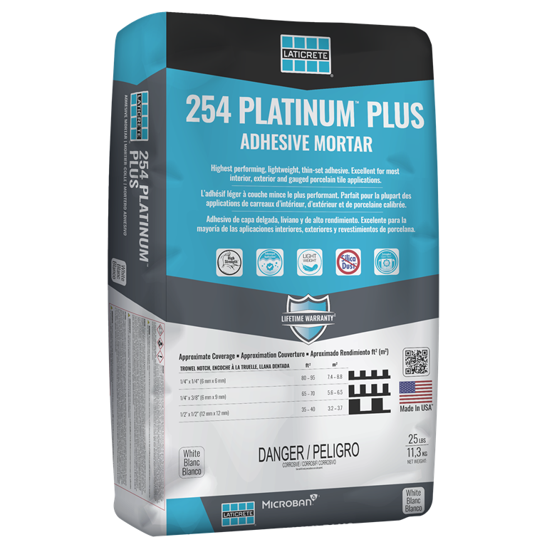 254 Platinum Plus thin set