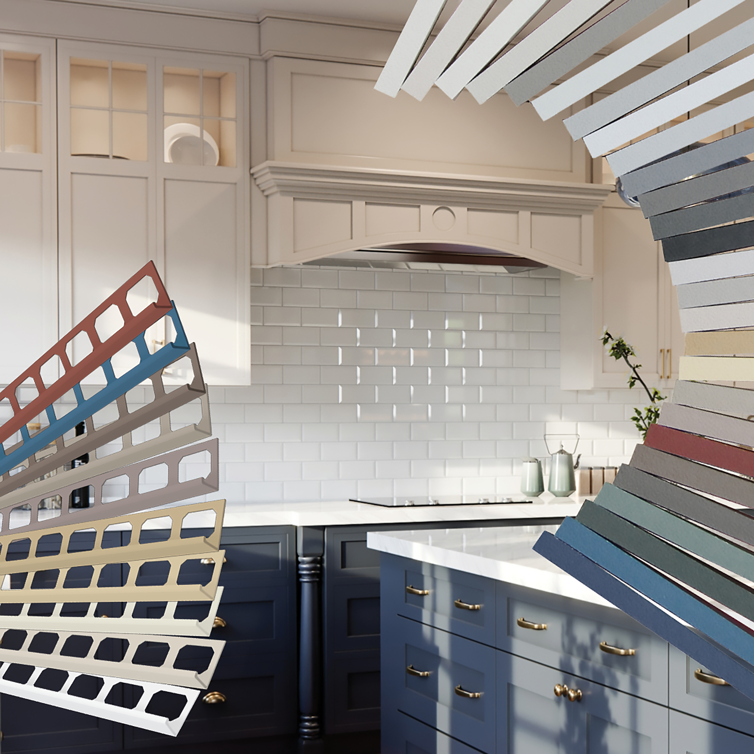 LATICRETE Profiles and Trims with 40 Grout Coordinating Colors