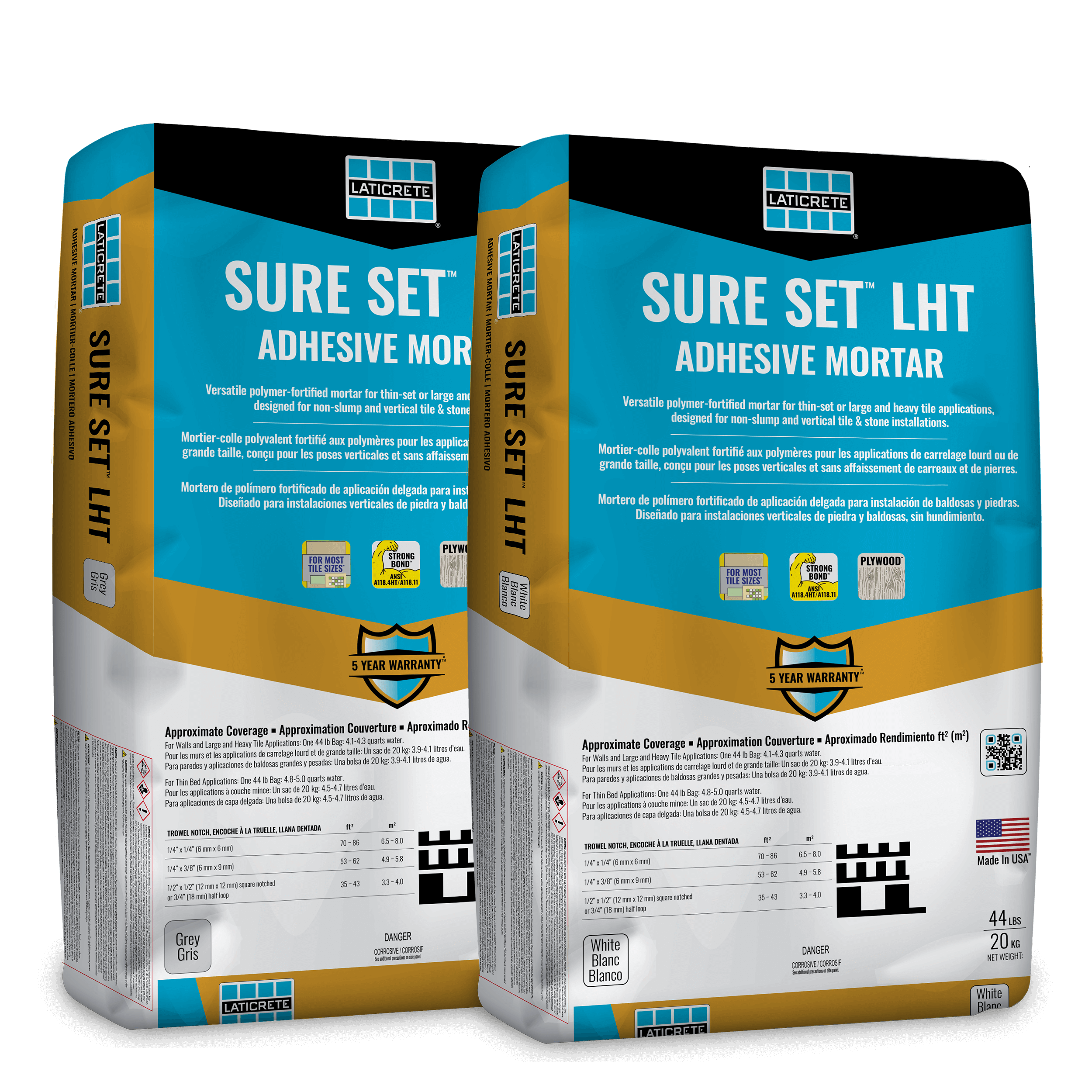 LATICRETE SURE SET LHT tile adhesive