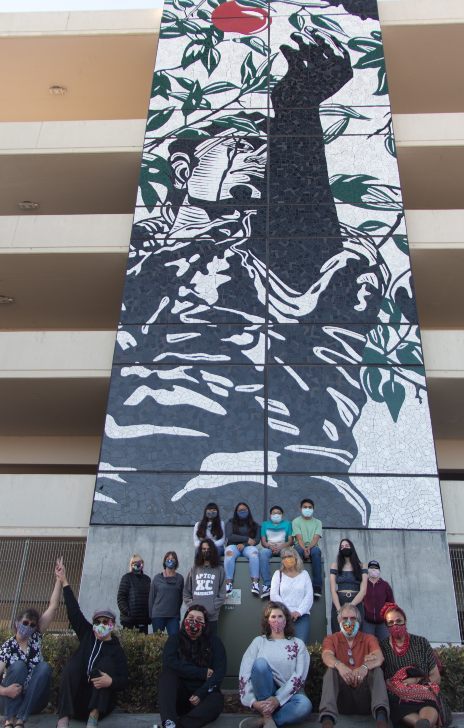 Watsonville Brillante Mural artists photo credit Kathleen Crocetti