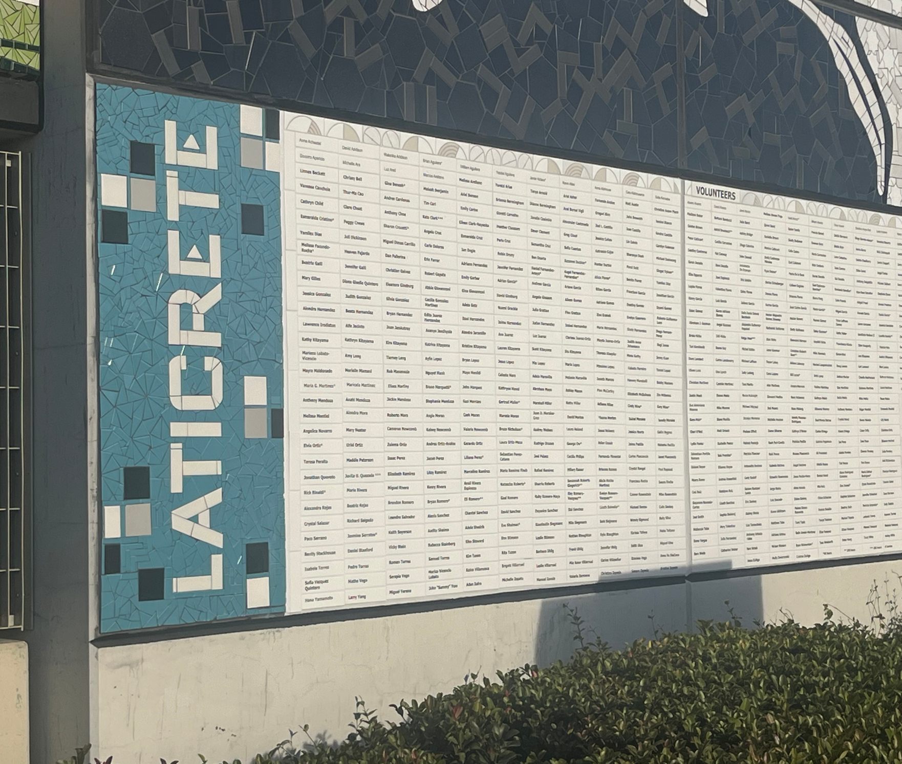 Watsonville Brillante Mural LATICRETE product donation