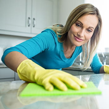 kitchen solid surface cleaning and maintenance