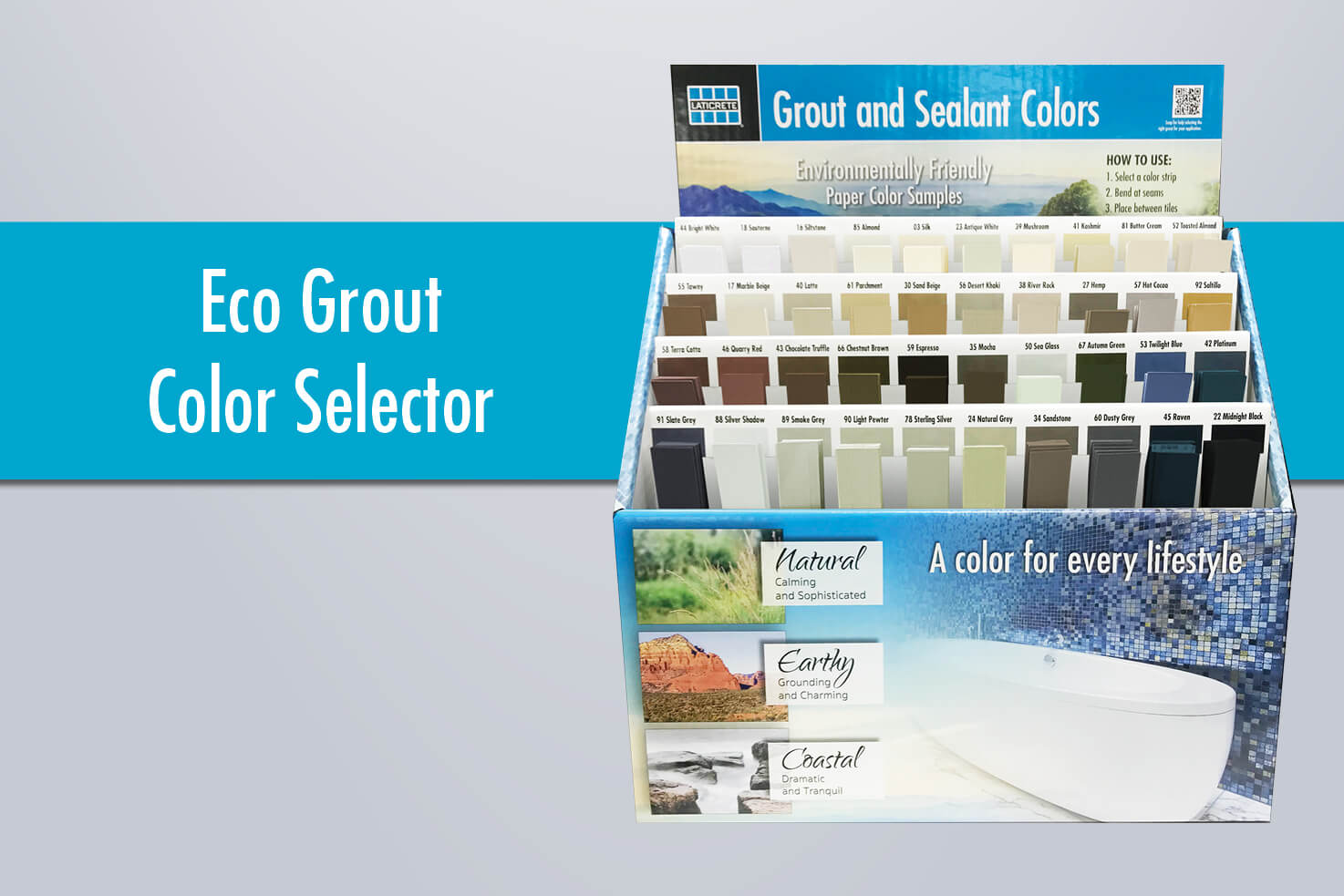 LATICRETE Paper Grout Channel Display