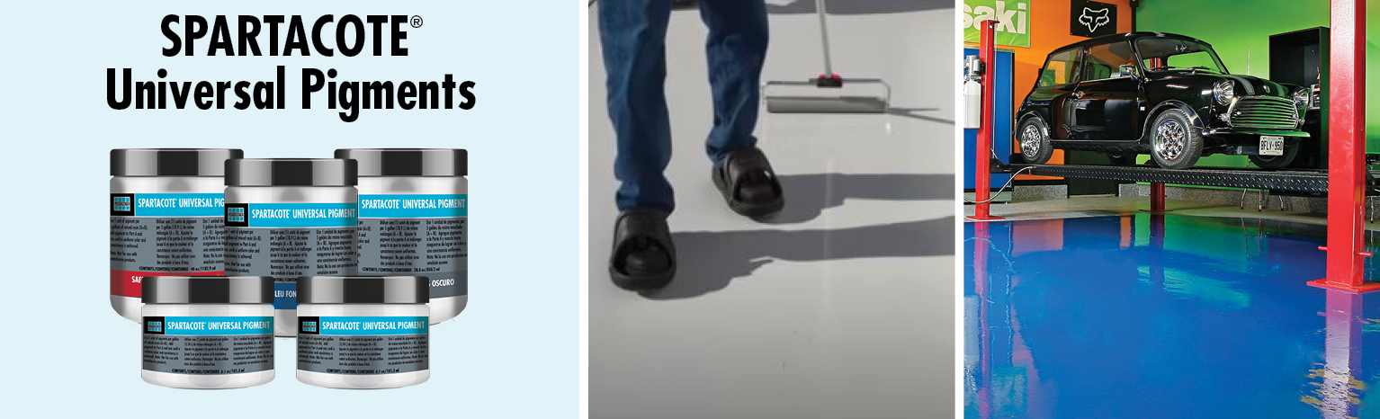 SPARTACOTE Universal Pigment color program for epoxy and polyaspartic coatings