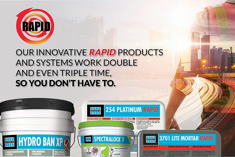 Rapid Recovery Products and Solutions by LATICRETE